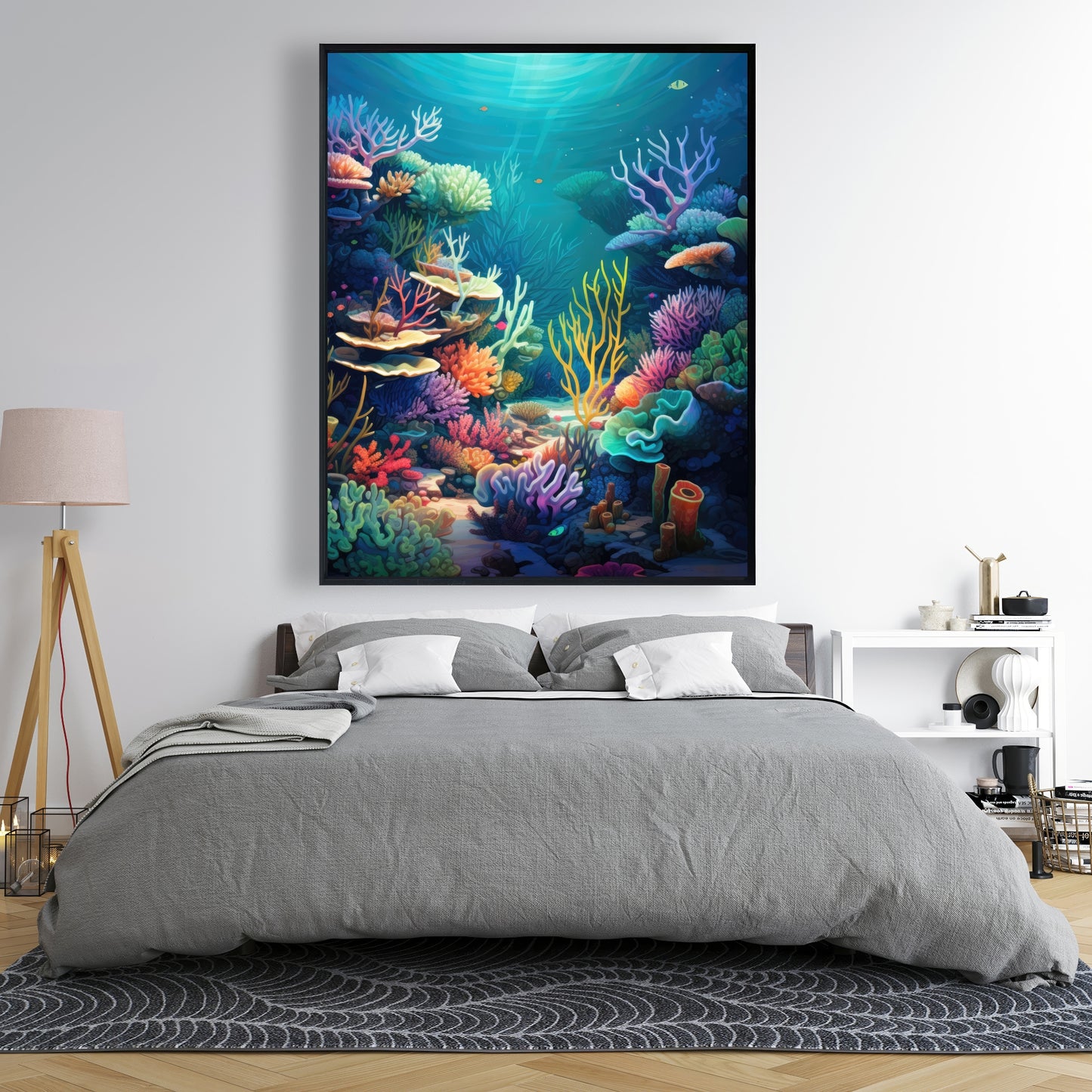 Filled with life - 36"x36" Framed canvas