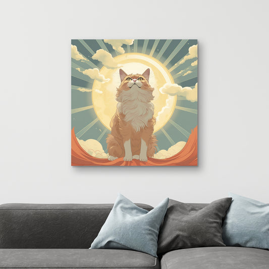 Moewing Above - Blue Canvas Art for Home Decor | Stylish Design