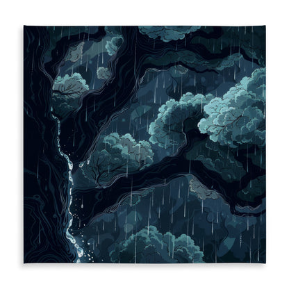 Canopy White Indoor Outdoor Tablecloth for Home Decor