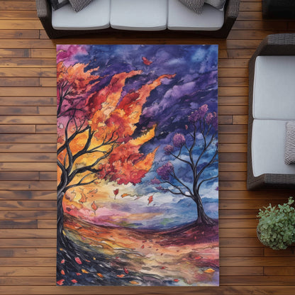 Before the storm Purple Outdoor Area Rug | Decor Essentials