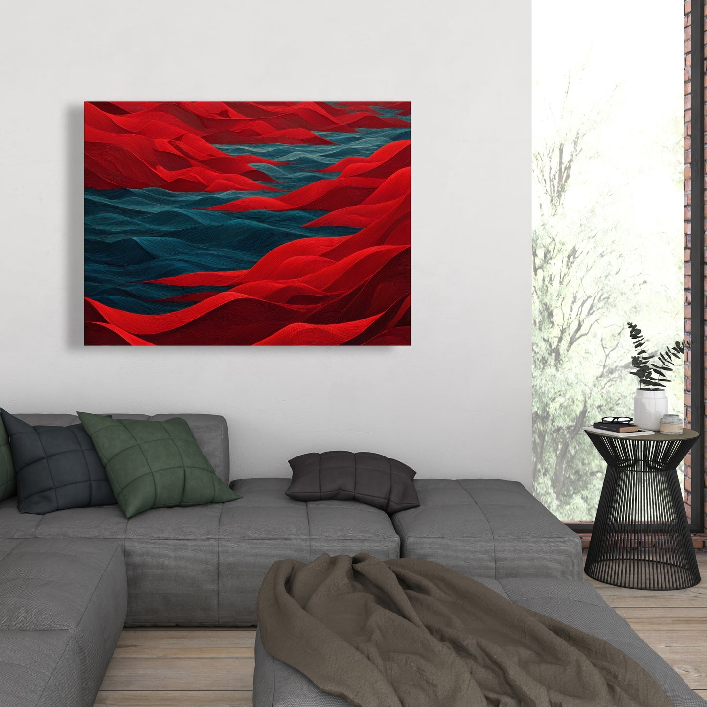 Red Sea - Red Canvas Art for Stunning Home Decor