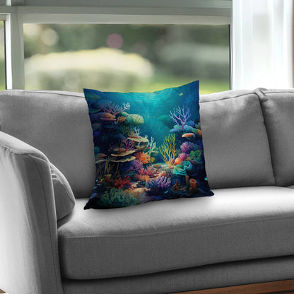 Filled with life Turquoise Poly Twill Throw Pillow Insert