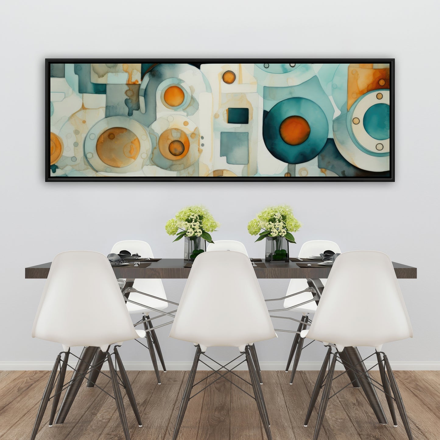 Decomposed porthole - 36"x36" Framed canvas