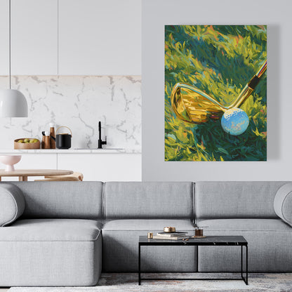 Golden club - 32"x32" Canvas