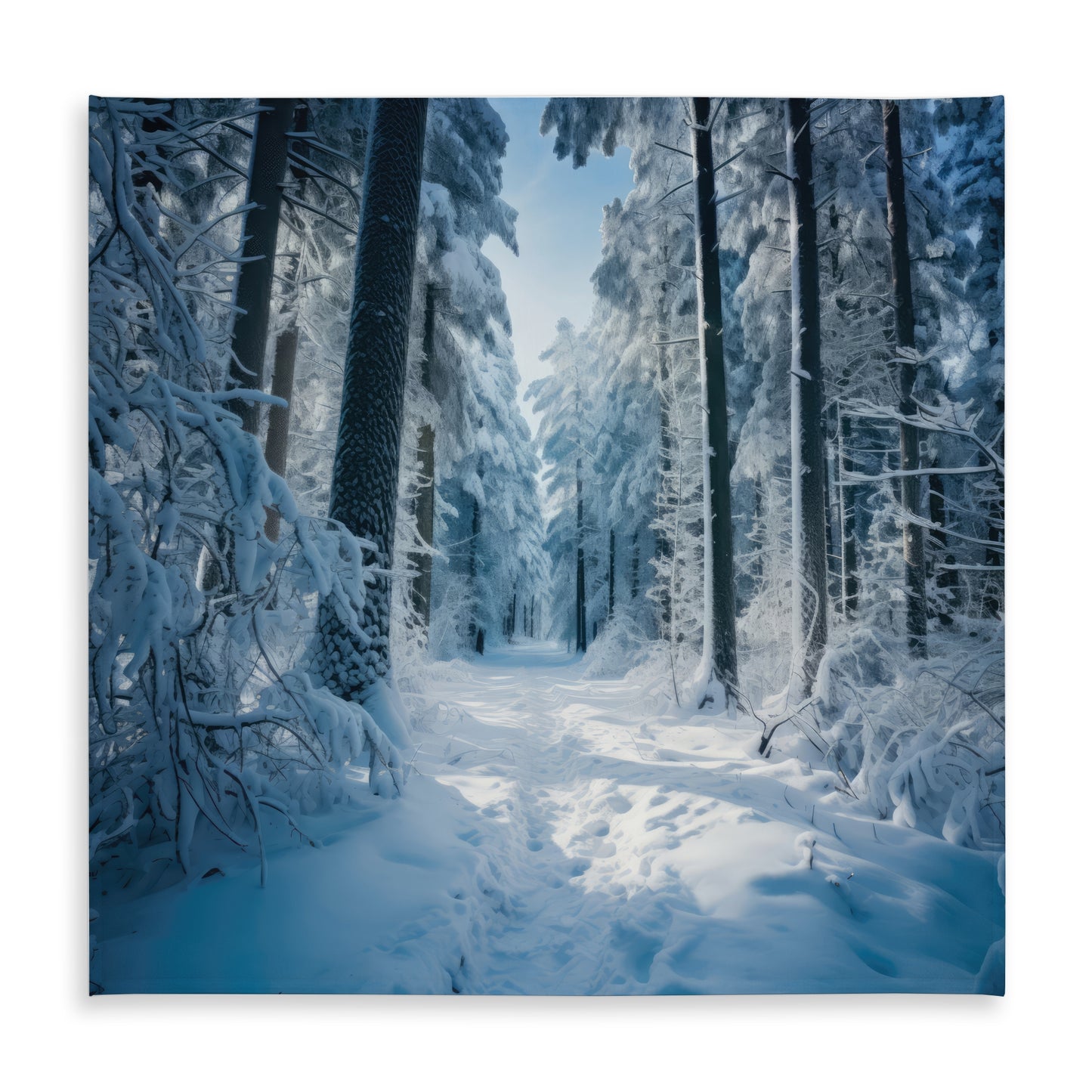 Cold Forest White Tablecloth | Indoor Outdoor Home Decor