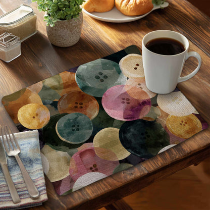 Set de table tressé coloré Bouton Dance pour la décoration intérieure