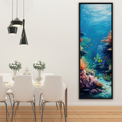 Coral - 36"x36" Framed canvas