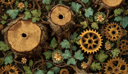 Hiding gears - Tablecloth