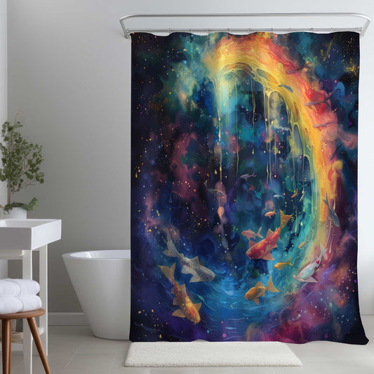 Rideau de douche Milky Wave - Accessoire de décoration élégant pour la maison