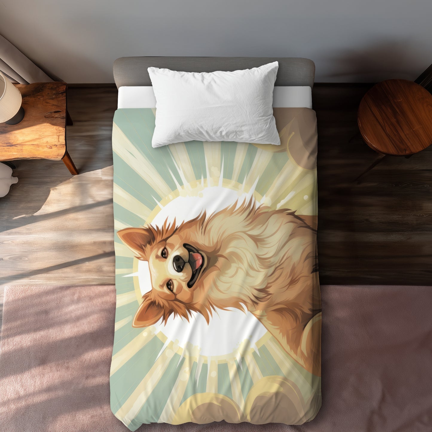 Who's a good boy - Gray Duvet Cover for Stylish Home Decor