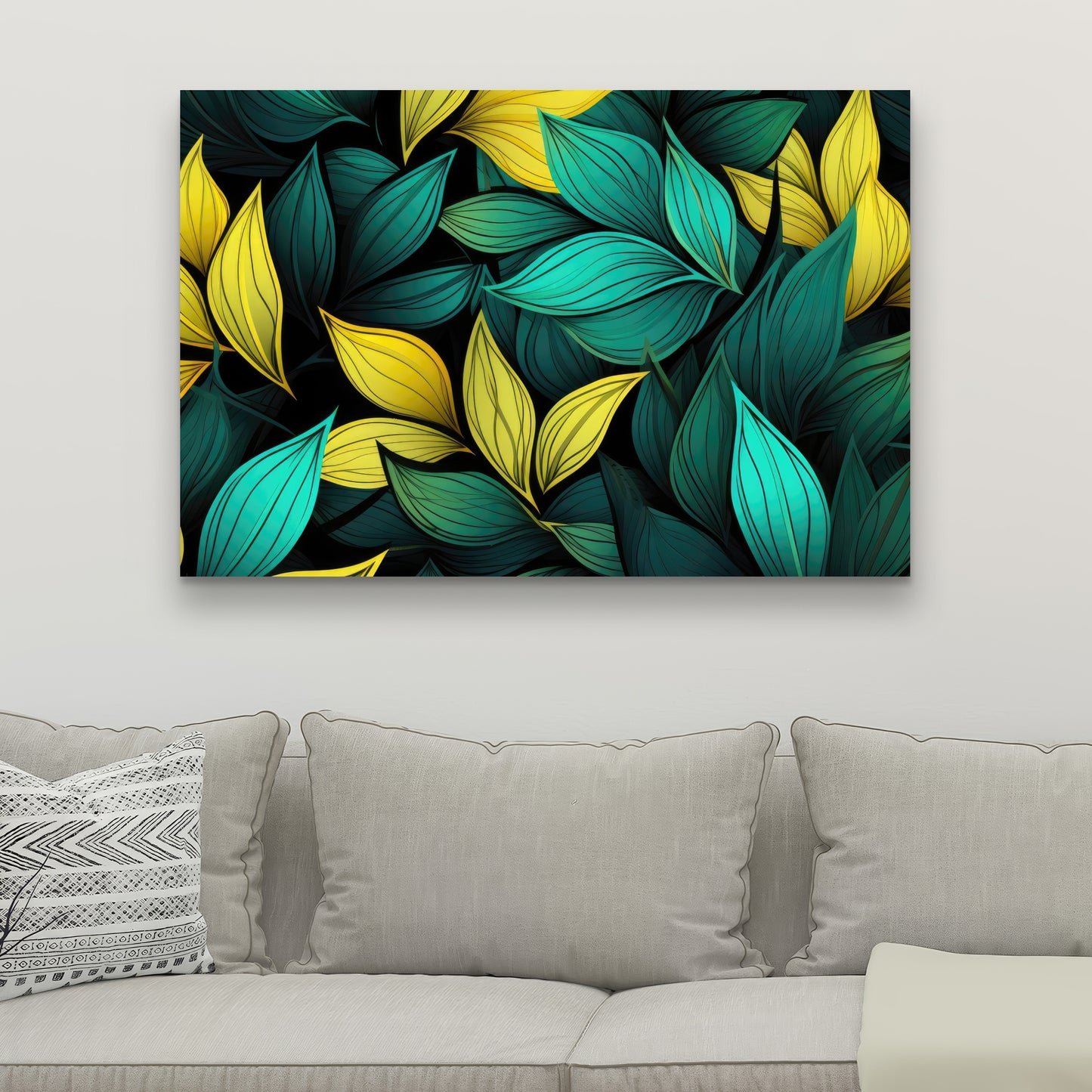 Potent Aroma - Yellow Canvas Art for Home Decor and Style
