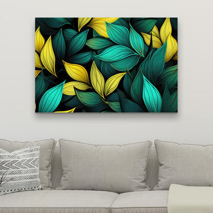 Potent Aroma - Yellow Canvas Art for Home Decor and Style