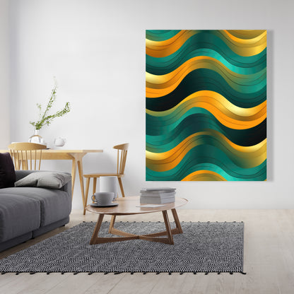 Voluptuous Orange Canvas - Stunning Home Decor Piece