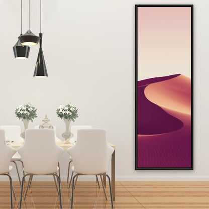 Setting Sands - Pink Framed Canvas for Home Decor | Art
