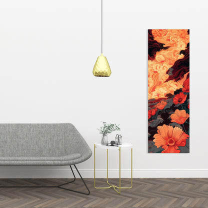 The Big Burn - Black Canvas Home Decor Art | Modern Wall Piece