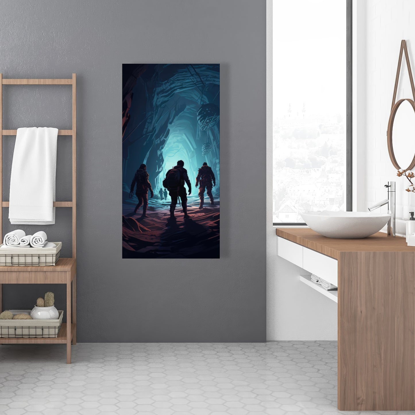 Secret Society - White Canvas for Elegant Home Decor