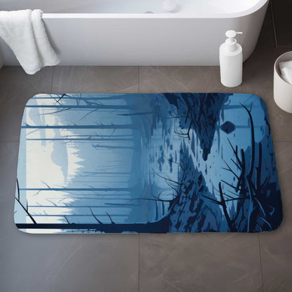 Dead Lands Blue Bath Mat - Stylish Home Decor Essential