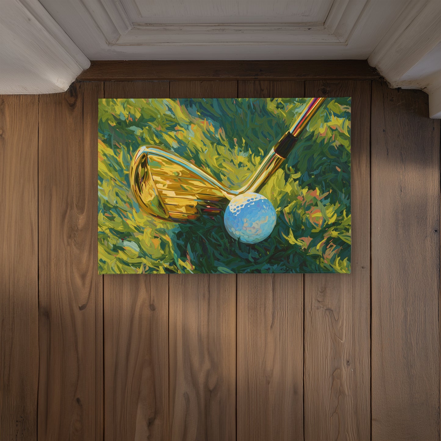 Golden club Modern Sports Indoor Outdoor Door Mat | Decor