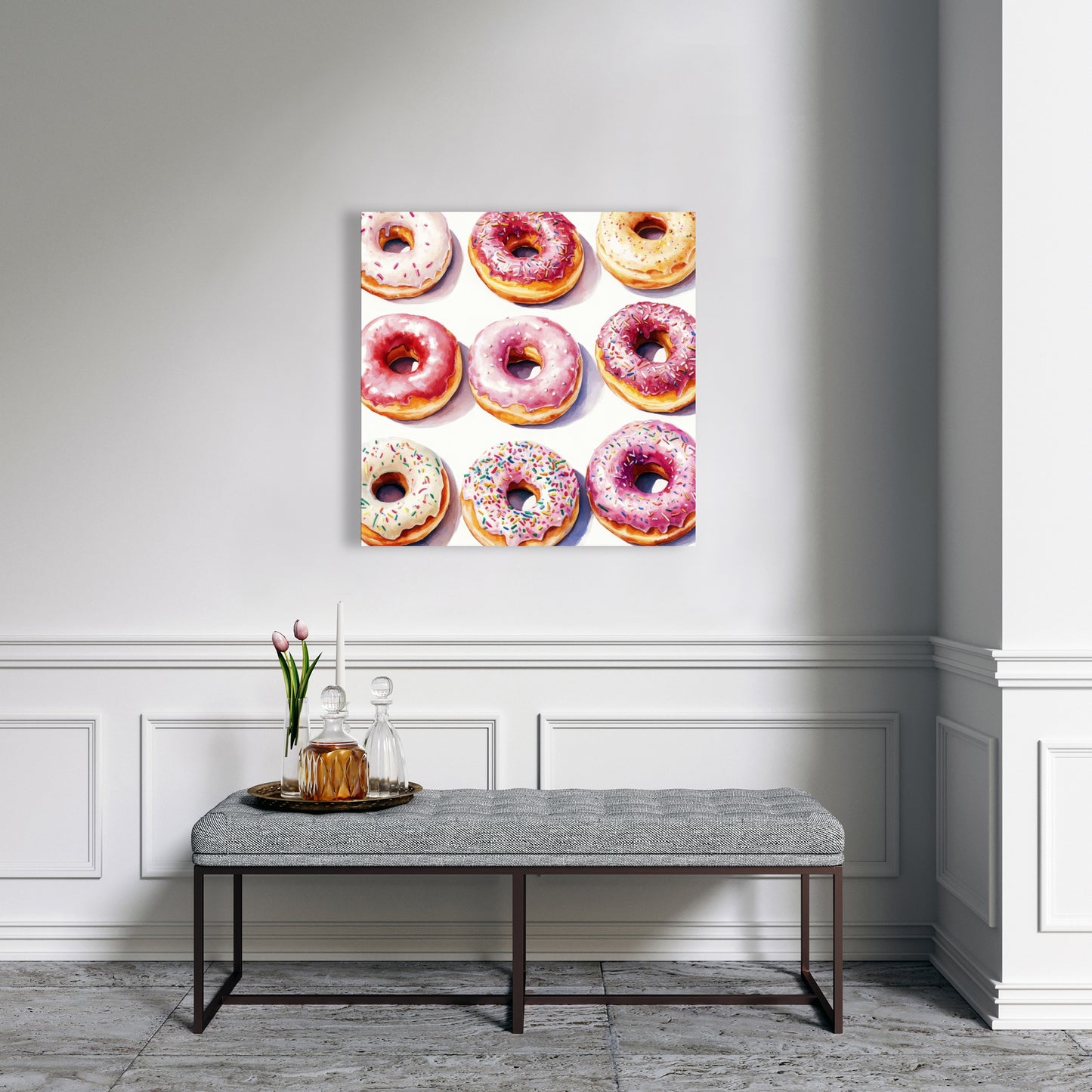 Yummy Pink Canvas Art - Stylish Home Decor for Any Room