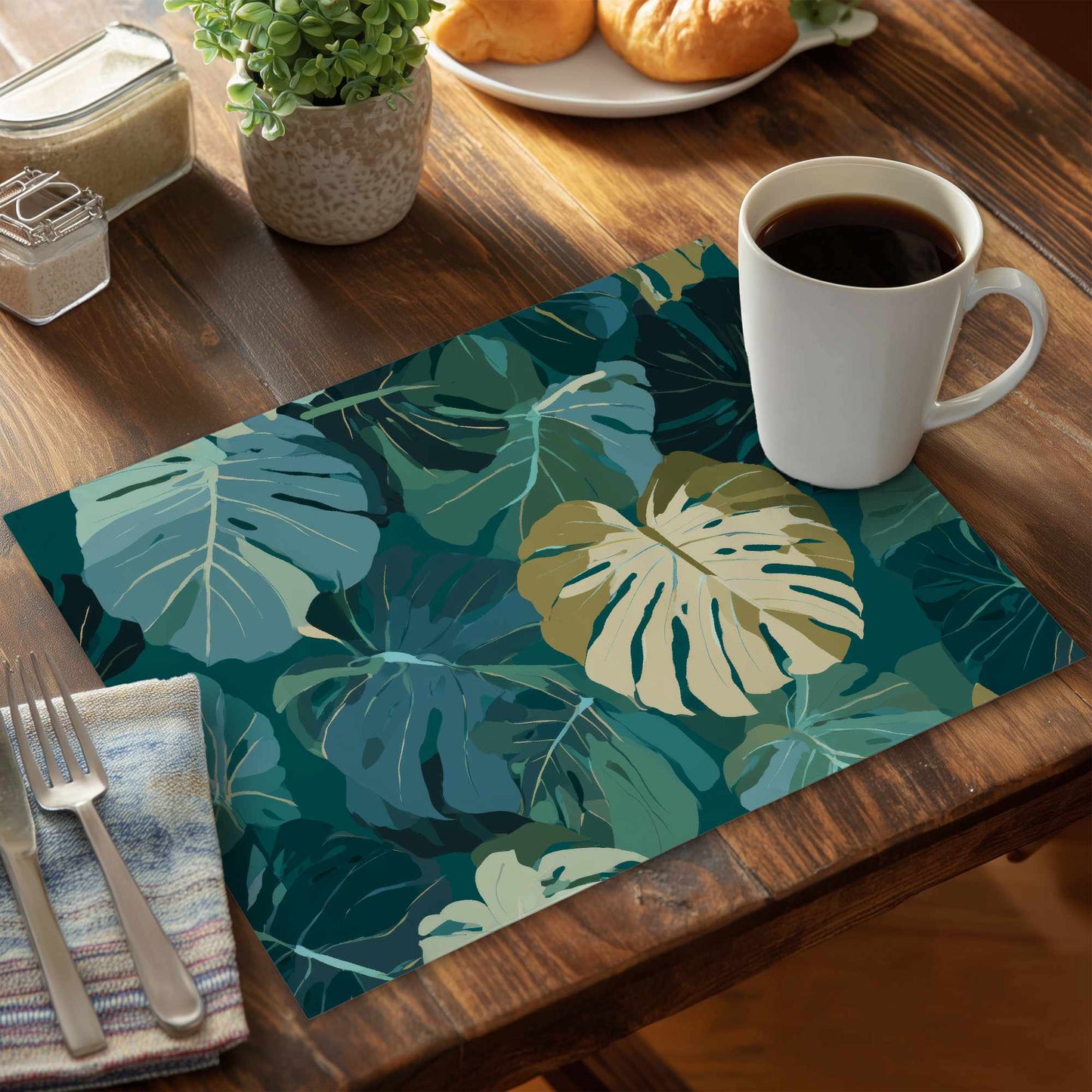 Tropical Leaf Veil Placemat | Stylish Home Decor Accent