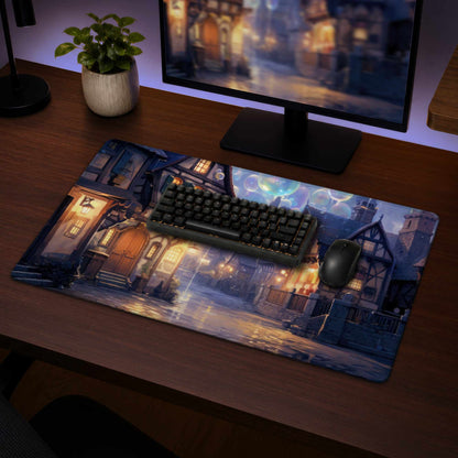 Tapis de bureau Bloopy Town - Décoration d'intérieur élégante, surface durable