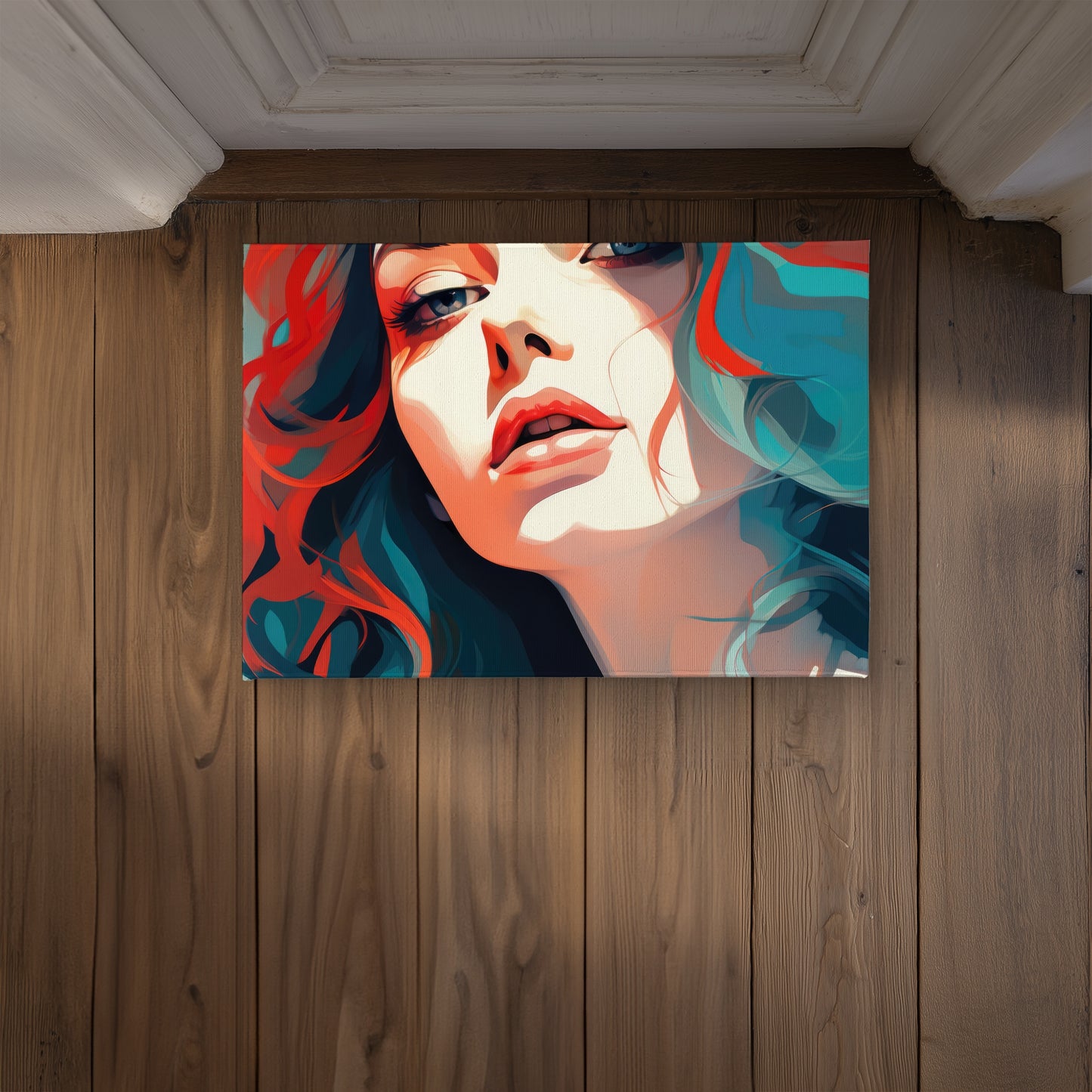 Dangerous Lips Red Indoor Outdoor Door Mat | Home Decor