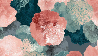 Whispering Coral Blooms Outdoor Rug | Stylish Home Decor