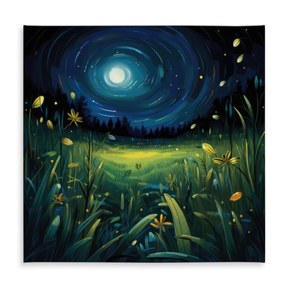 Between grass blades - Green indoor outdoor tablecloth |