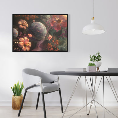 Flower space - 36"x36" Framed canvas