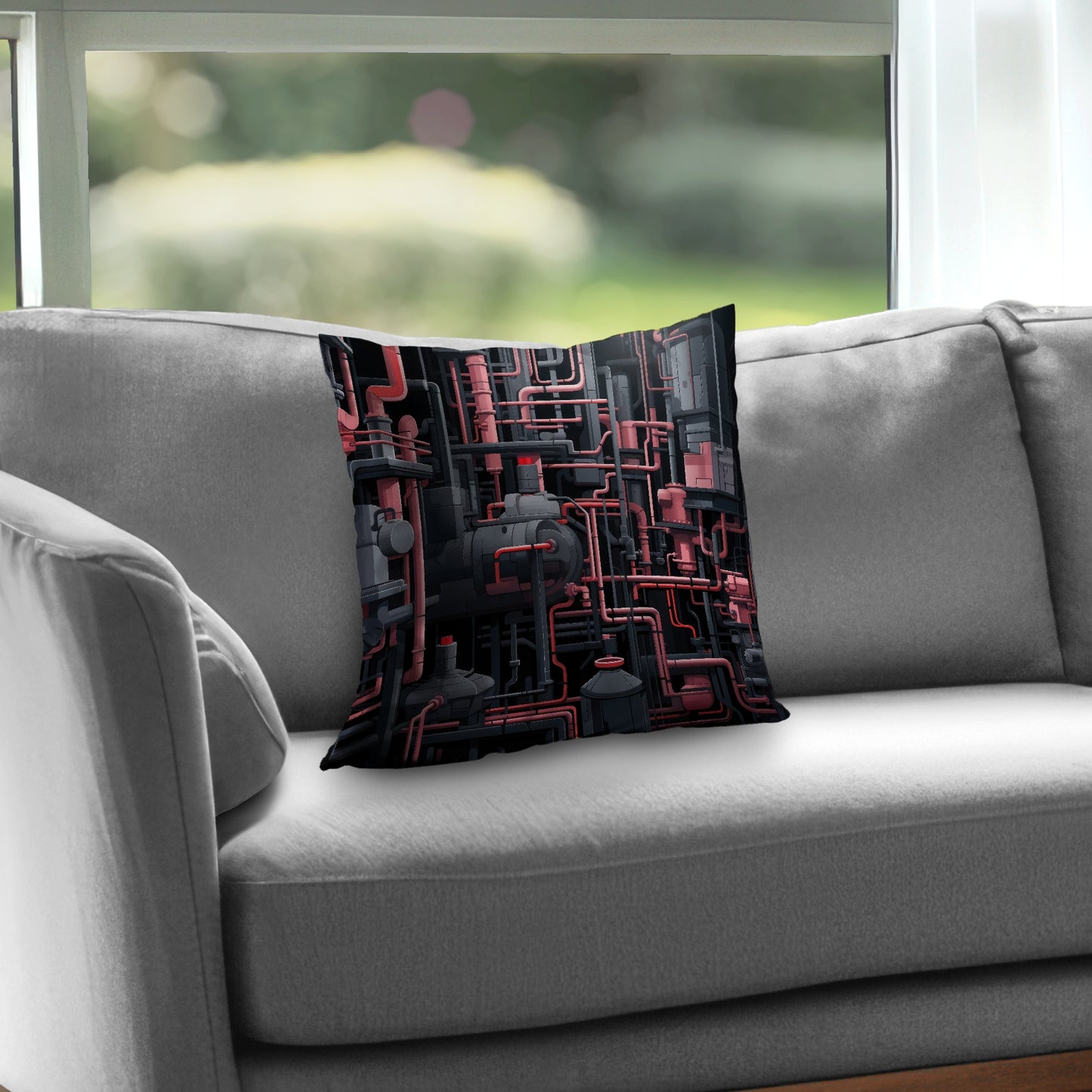 Dark pipes - Throw Pillow