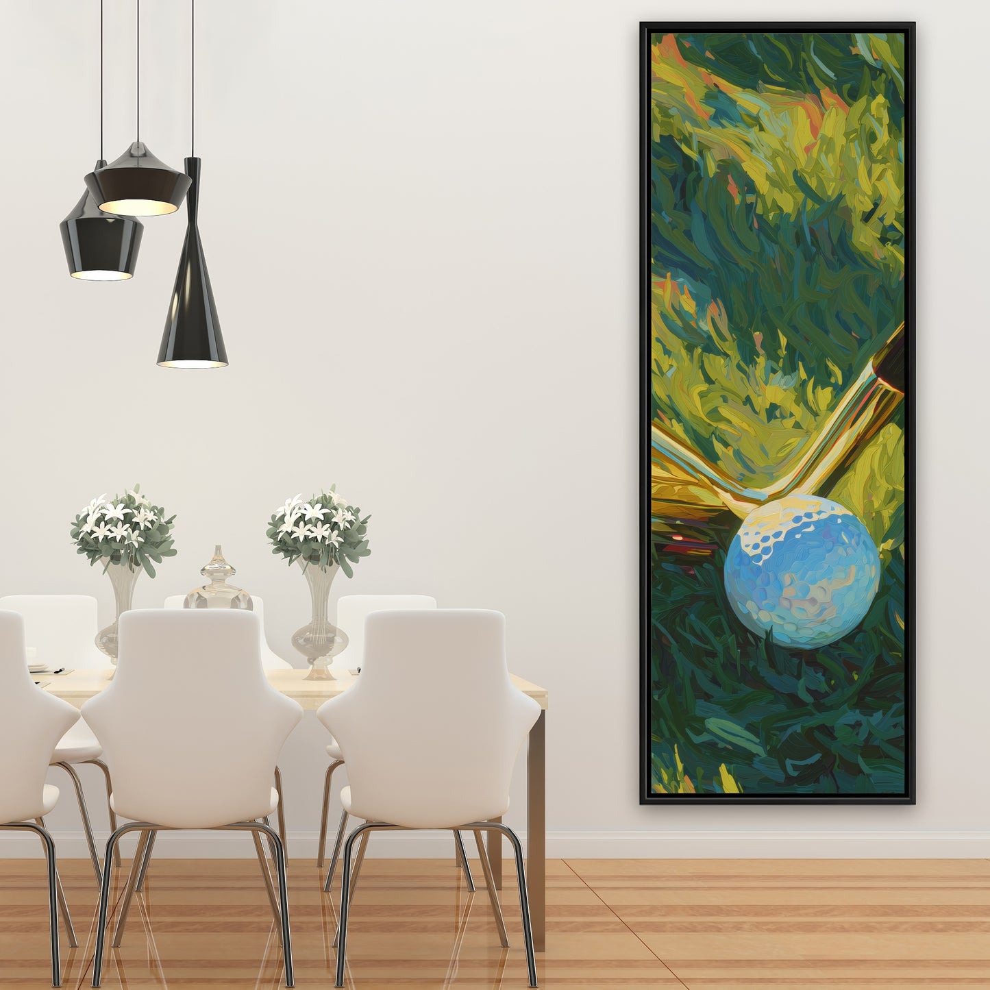 Golden club - 24"x24" Framed canvas