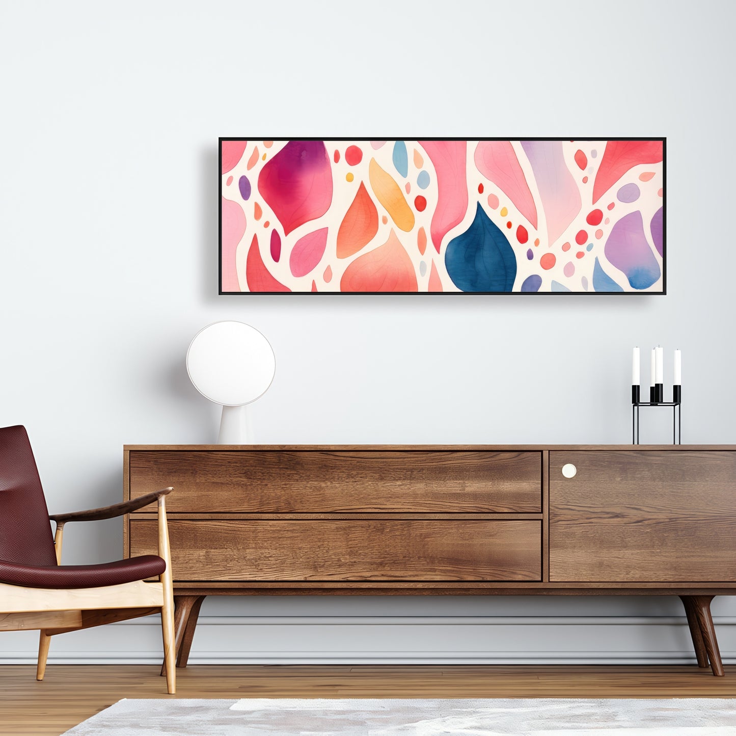Splotches - 36"x36" Framed canvas