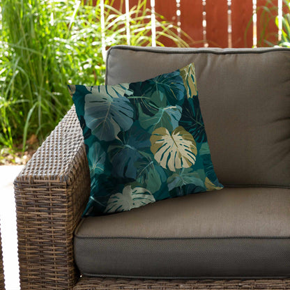 Tropical Leaf Veil Throw Pillow - Stylish Home Decor Accent