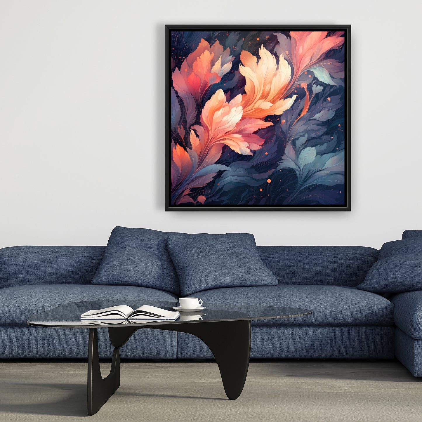 Ethereal - Orange Framed Canvas for Stylish Home Decor