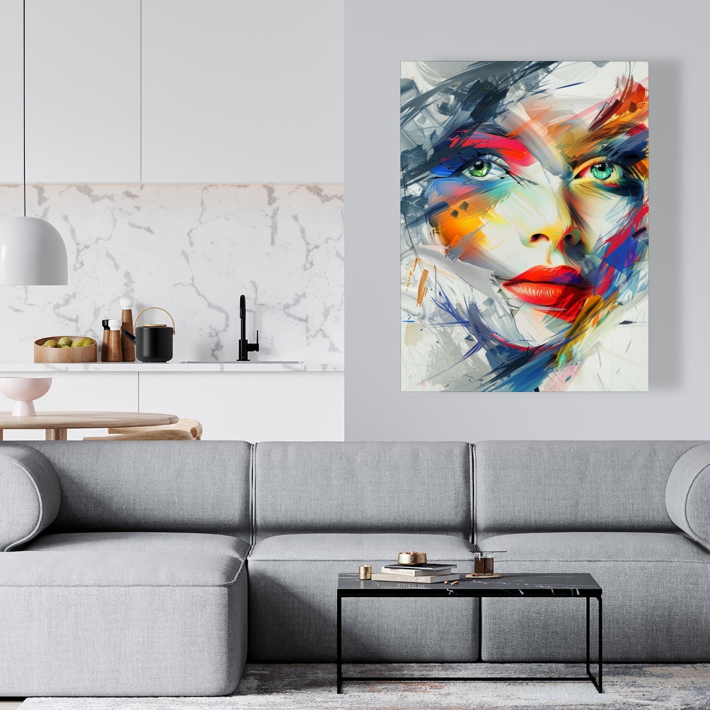 Abstract Look - Red Canvas Art | Modern Wall Art