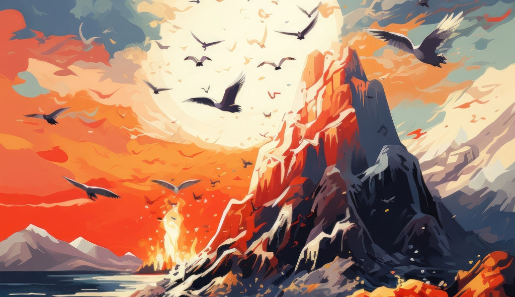 Towards Danger Gray Indoor Outdoor Tablecloth for Home Decor