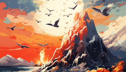 Towards Danger Gray Indoor Outdoor Tablecloth for Home Decor