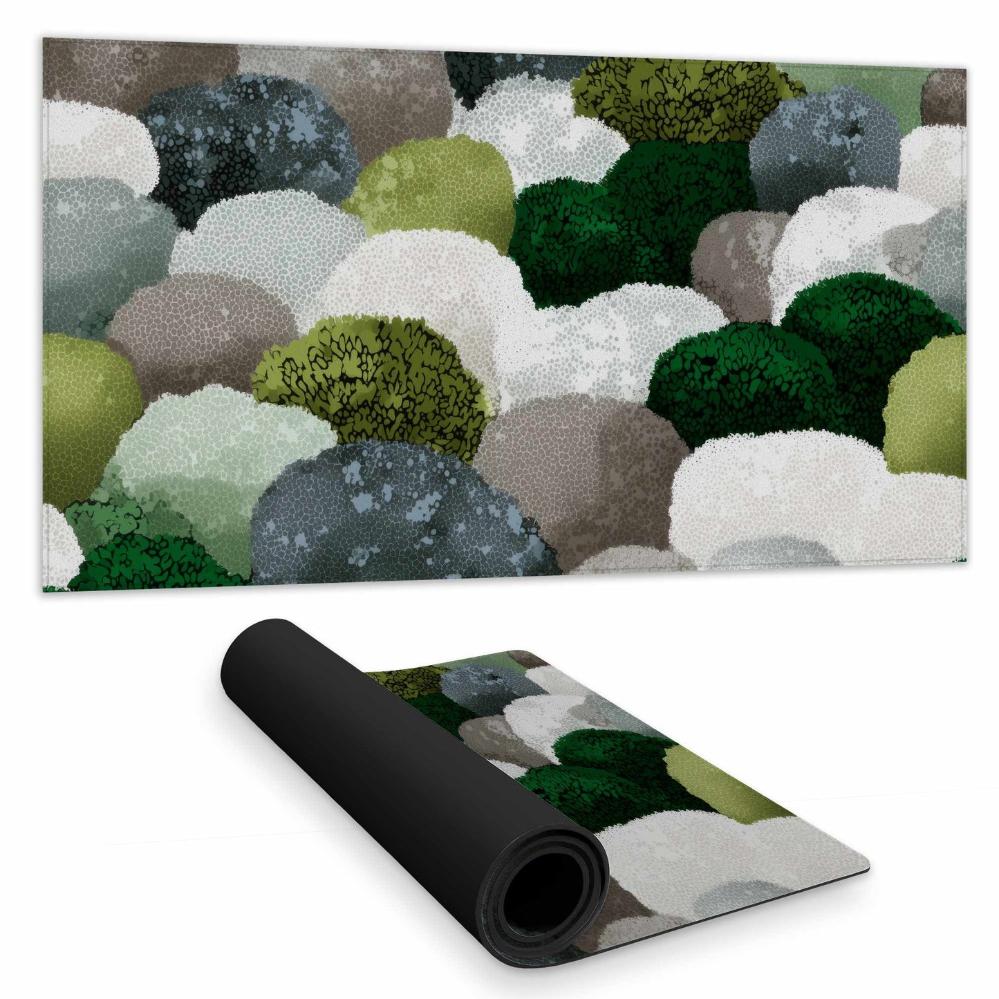 Mossy River Stones Desk Mat | Stylish Home Decor Accent