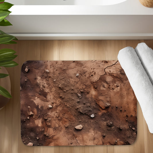 Mud and stones - 17"x24" Bath mat