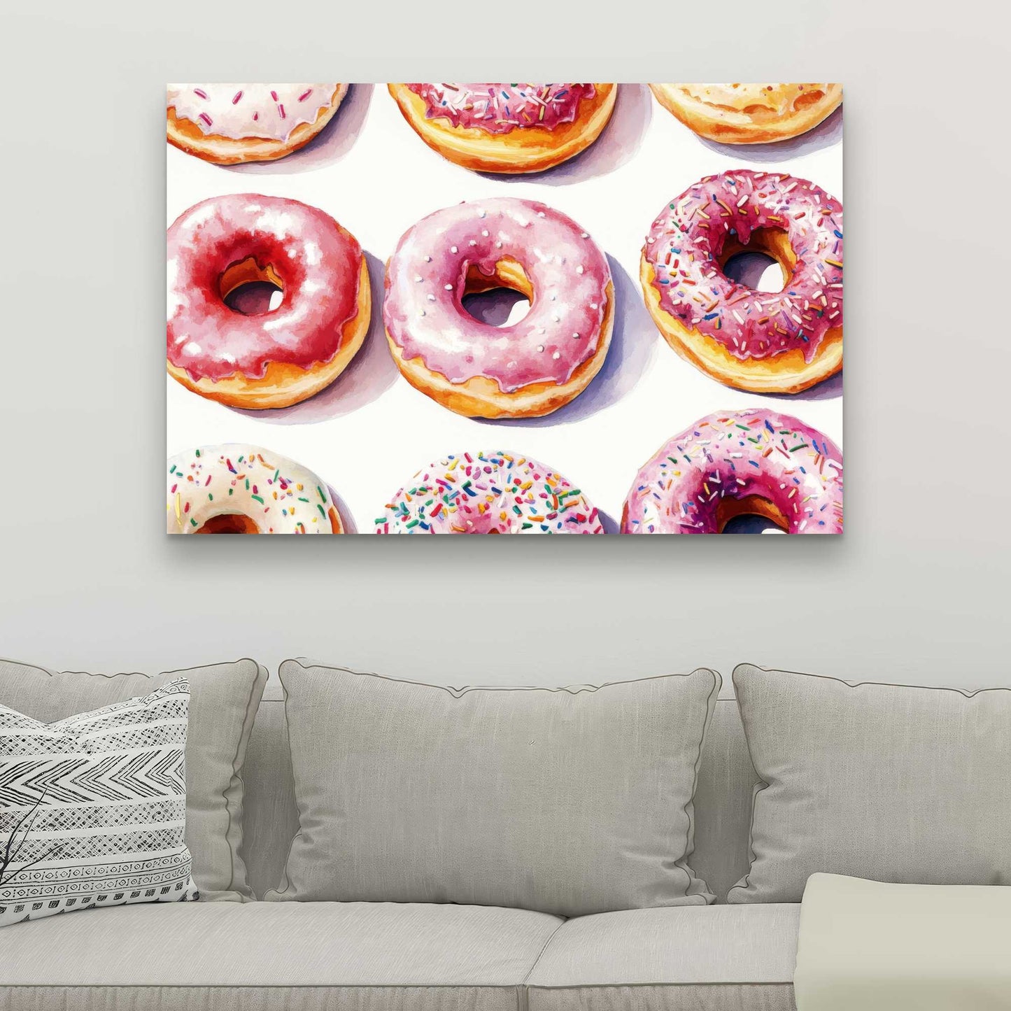 Yummy Pink Canvas Art - Stylish Home Decor for Any Room