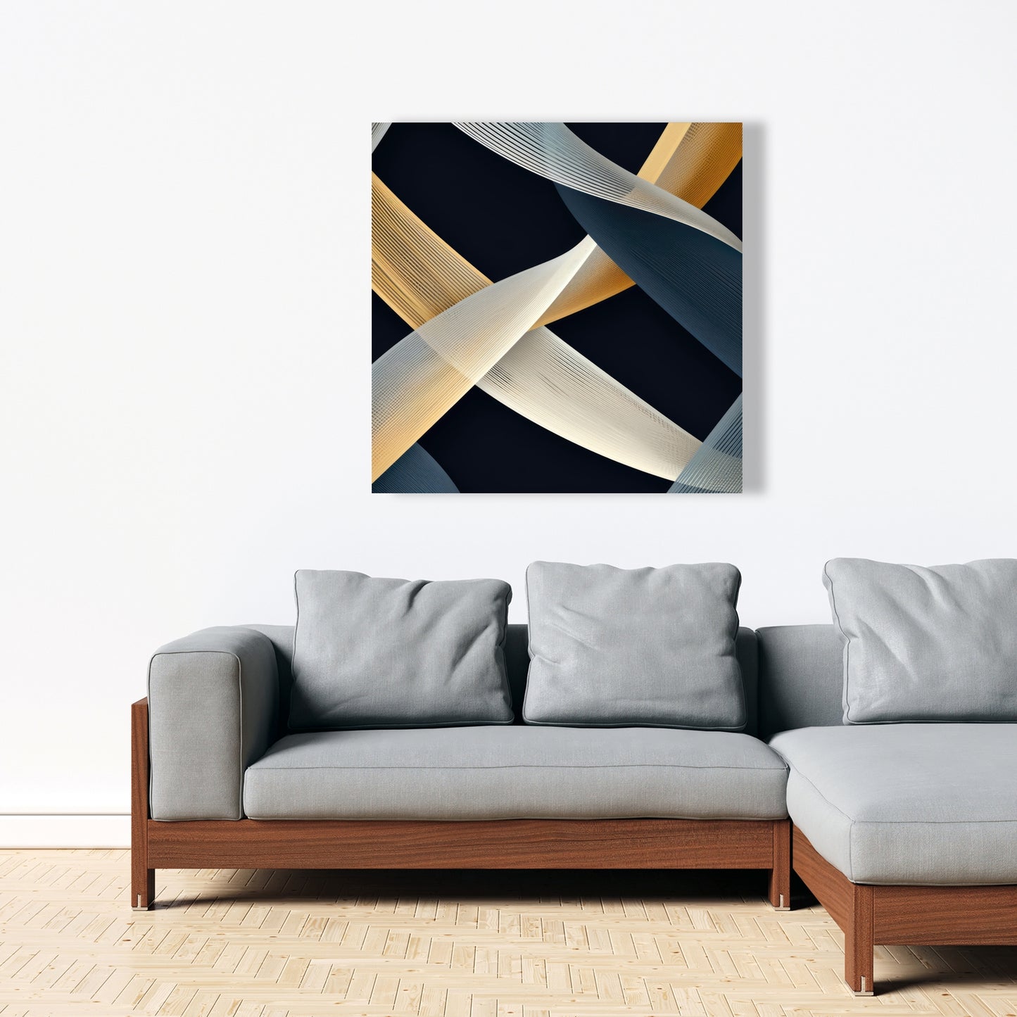 Ropes of Destiny - Gray Canvas Home Decor for Modern Spaces