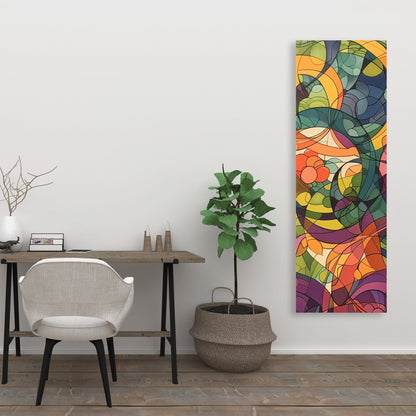 Converge - Purple Canvas Wall Art for Home Decor