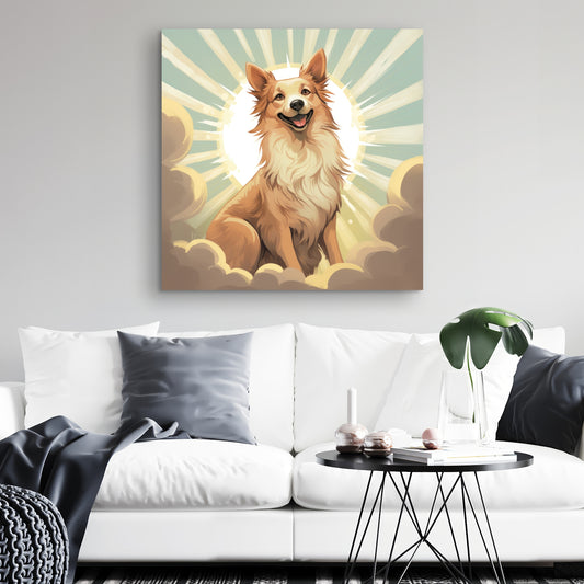 Who's a good boy - 32"x32" Canvas