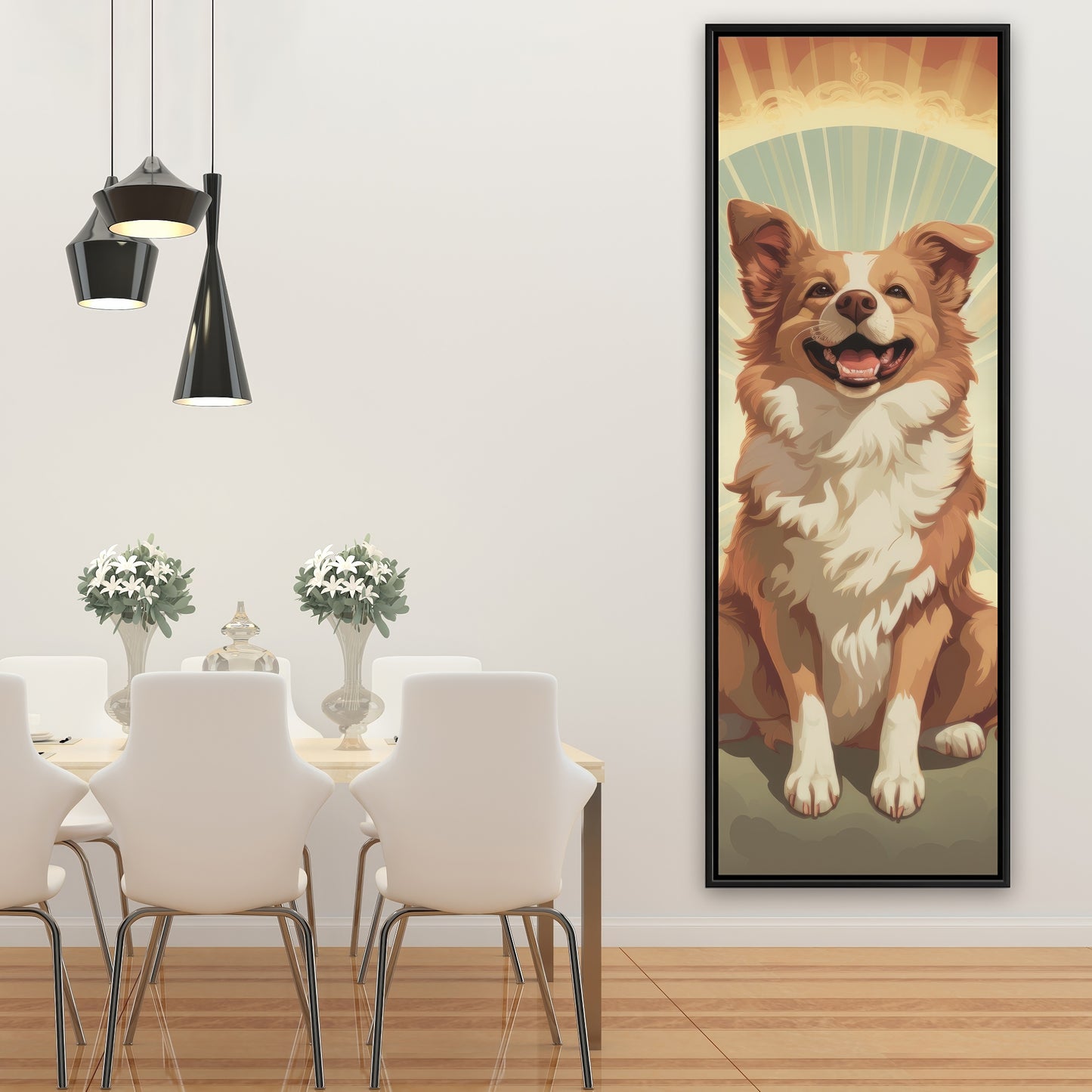 Pats and smiles - 36"x36" Framed canvas