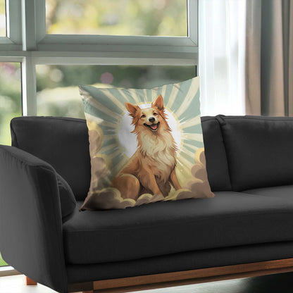 Who's a good boy Turquoise Poly Twill Throw Pillow Insert