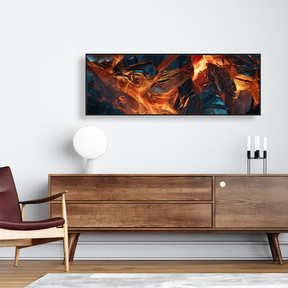 Cursed Visions - Yellow Framed Canvas for Home Decor
