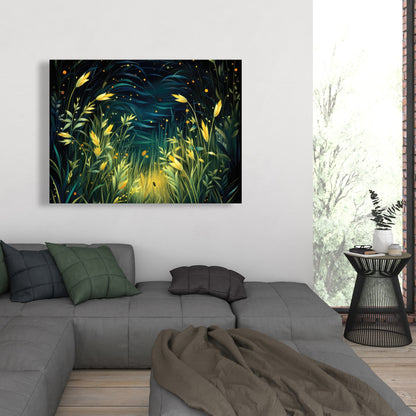 Lit plains - 32"x32" Canvas