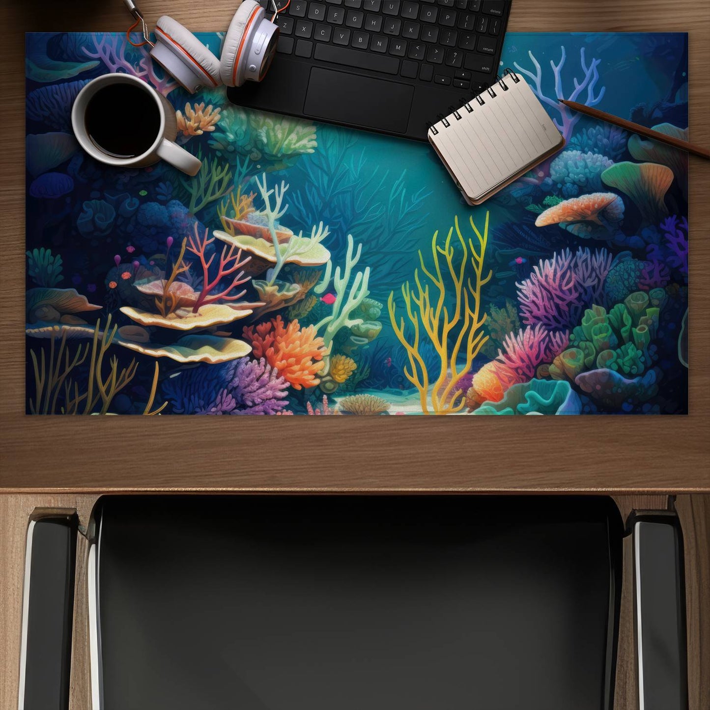 Filled with life - Desk mat - Print on demand