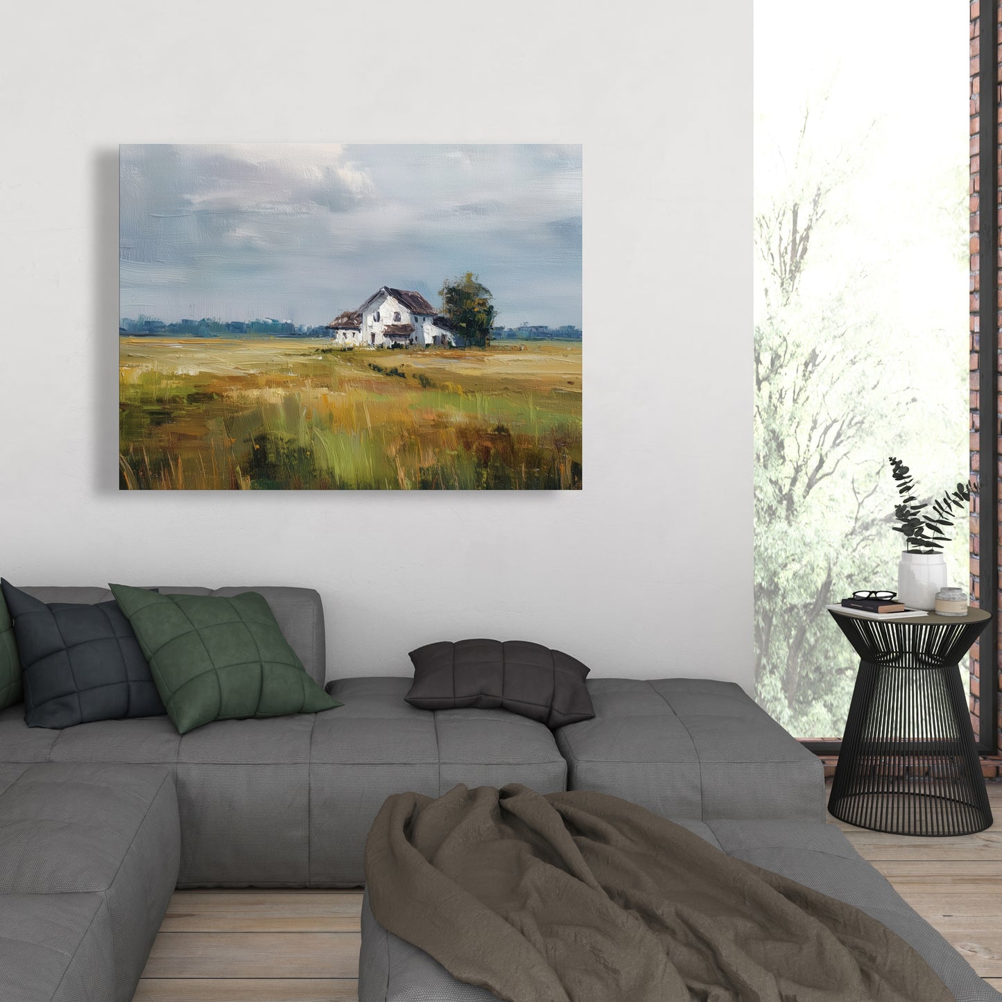 Marsh White Canvas for Home Decor - Stylish Wall Art