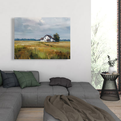 Marsh White Canvas for Home Decor - Stylish Wall Art